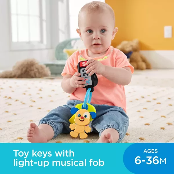 FisherPrice Baby ampamp Toddler Toy Laugh ampamp Learn Play ampamp Go Keys with Lights ampamp Music for Pretend Play Infants Ages 6 Months