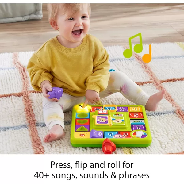 FisherPrice Baby ampamp Toddler Toy Laugh ampamp Learn Puppys Game Activity Board with Smart Stages Learning Content for Infants Ages 9 Months