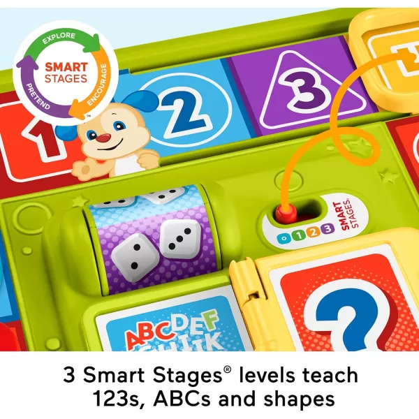 FisherPrice Baby ampamp Toddler Toy Laugh ampamp Learn Puppys Game Activity Board with Smart Stages Learning Content for Infants Ages 9 Months