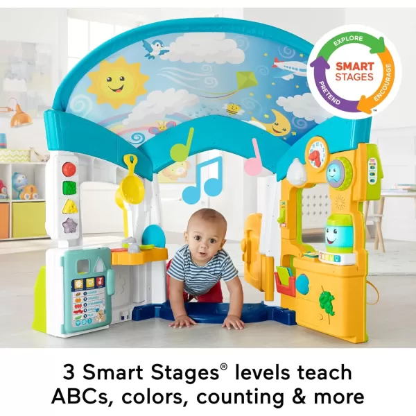 FisherPrice Baby ampamp Toddler Toy Laugh ampamp Learn Smart Learning Home Playhouse with Lights Sounds ampamp Activities for Infants Ages 6 Months Amazon Exclusive