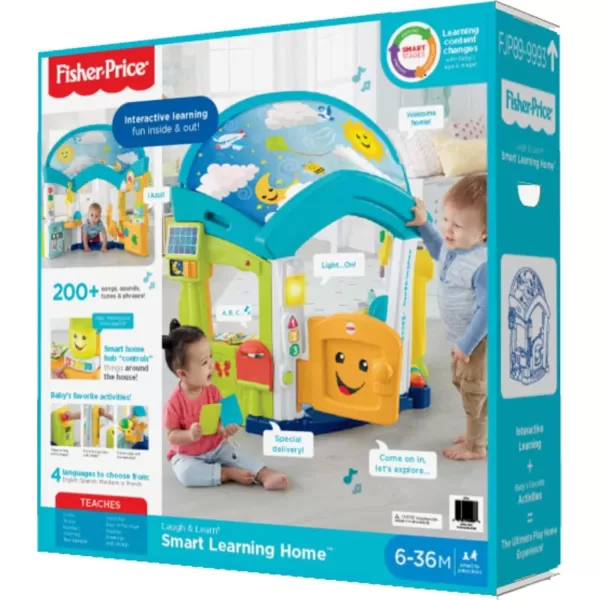 FisherPrice Baby ampamp Toddler Toy Laugh ampamp Learn Smart Learning Home Playhouse with Lights Sounds ampamp Activities for Infants Ages 6 Months Amazon Exclusive