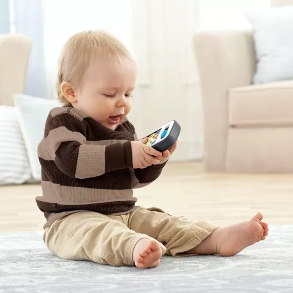 FisherPrice Baby ampamp Toddler Toy Laugh ampamp Learn Smart Phone Gray with Lights ampamp Educational Music for Infants Ages 6 Months