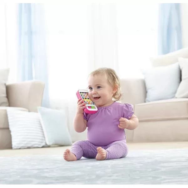 FisherPrice Baby ampamp Toddler Toy Laugh ampamp Learn Smart Phone Pink with Learning Music ampamp Lights for Developmental Play Infants Ages 6 Months