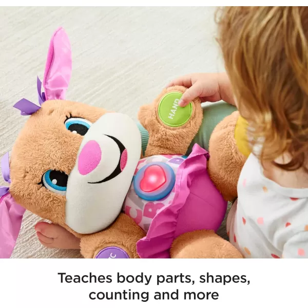 FisherPrice Baby ampamp Toddler Toy Laugh ampamp Learn Smart Stages Sis Musical Plush with Lights ampamp Phrases for Infants Ages 6 MonthsSis  Pink
