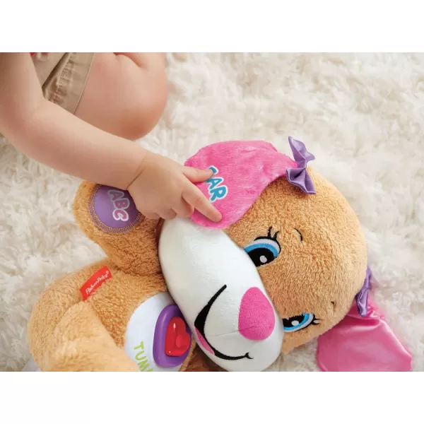 FisherPrice Baby ampamp Toddler Toy Laugh ampamp Learn Smart Stages Sis Musical Plush with Lights ampamp Phrases for Infants Ages 6 MonthsSis  Pink