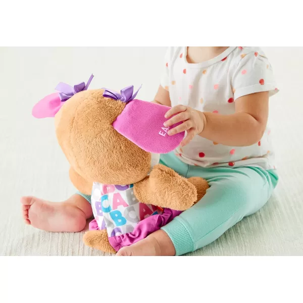 FisherPrice Baby ampamp Toddler Toy Laugh ampamp Learn Smart Stages Sis Musical Plush with Lights ampamp Phrases for Infants Ages 6 MonthsSis  Pink