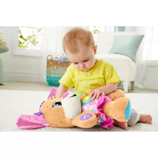 FisherPrice Baby ampamp Toddler Toy Laugh ampamp Learn Smart Stages Sis Musical Plush with Lights ampamp Phrases for Infants Ages 6 MonthsSis  Pink