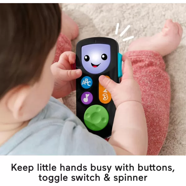 FisherPrice Baby ampamp Toddler Toy Laugh ampamp Learn Stream ampamp Learn Remote Pretend TV Control with Music ampamp Lights for Infants Ages 6 Months