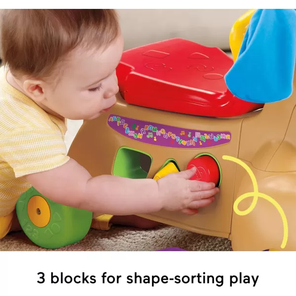 FisherPrice Baby ampamp Toddler Toy Laugh ampamp Learn StridetoRide Puppy Walker ampamp RideOn with Music Lights ampamp Blocks for Infants Ages 9 Months