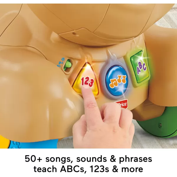 FisherPrice Baby ampamp Toddler Toy Laugh ampamp Learn StridetoRide Puppy Walker ampamp RideOn with Music Lights ampamp Blocks for Infants Ages 9 Months