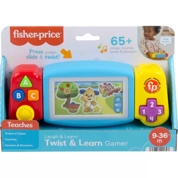 FisherPrice Baby ampamp Toddler Toy Laugh ampamp Learn Twist ampamp Learn Gamer Pretend Video Game with Lights ampamp Music for Infants Ages 9 MonthsTwist  Learn