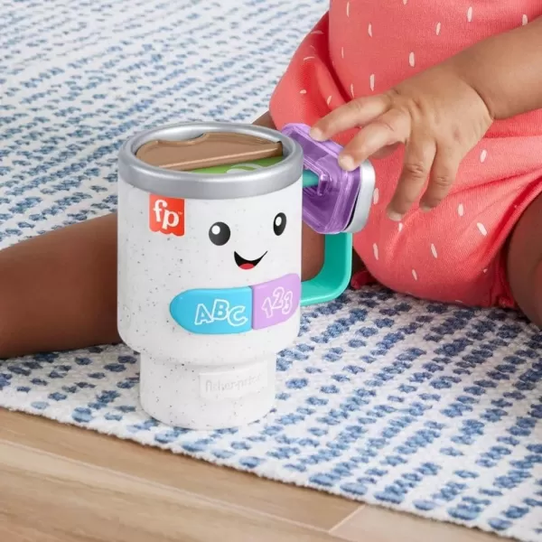 FisherPrice Baby ampamp Toddler Toy Laugh ampamp Learn Wake Up ampamp Learn Coffee Mug with Lights Music ampamp Learning for Infants Ages 6 MonthsMug