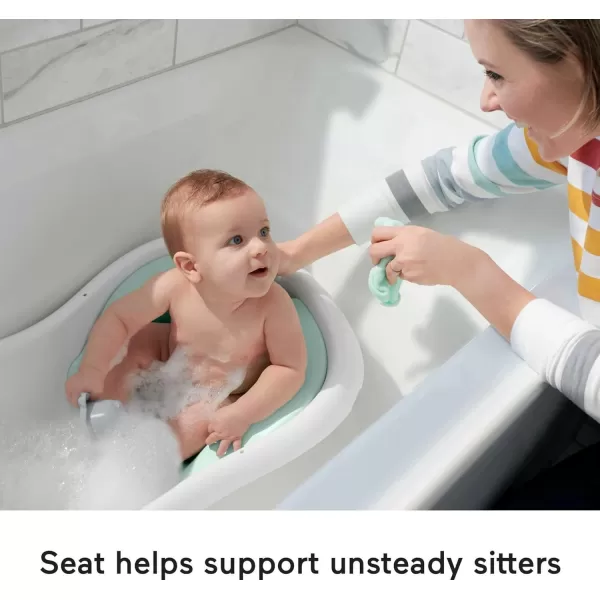 FisherPrice Baby to Toddler Bath 4in1 Sling n Seat Tub with Removable Infant Support and 2 Toys Climbing LeavesClimbing Leaves