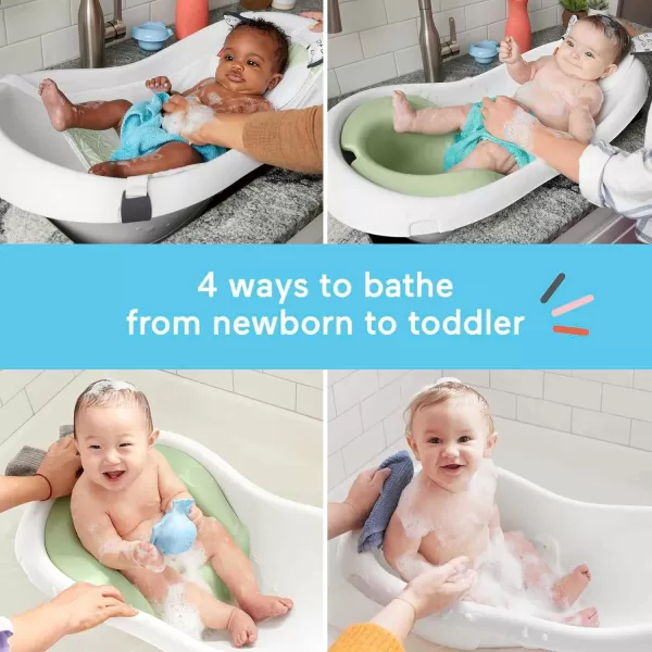 FisherPrice Baby to Toddler Bath 4in1 Sling n Seat Tub with Removable Infant Support and 2 Toys Climbing LeavesExclusive Puppy Headrest
