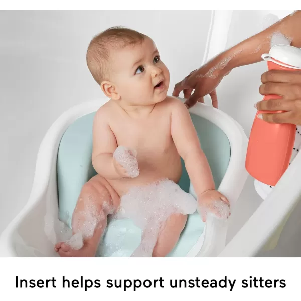 FisherPrice Baby to Toddler Bath 4in1 Sling n Seat Tub with Removable Infant Support and 2 Toys Climbing LeavesSummer Blossoms