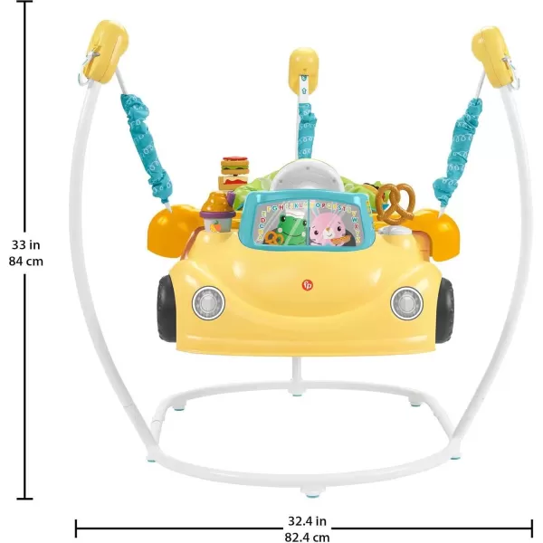 FisherPrice Baby to Toddler Learning Toy 2in1 Servin Up Fun Jumperoo Activity Center with Music Lights and Shape Sorting Puzzle Play