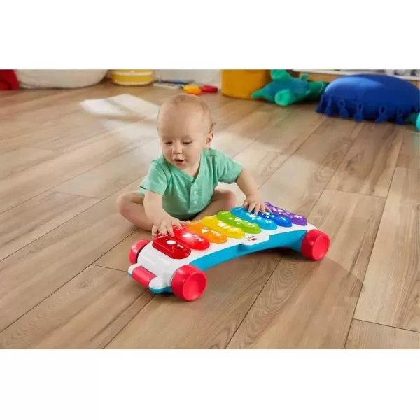FisherPrice Baby to Toddler Learning Toy Giant LightUp Xylophone PullAlong Musical Activity with Smart Stages for Infants Ages 9 MonthsRetail Packaging
