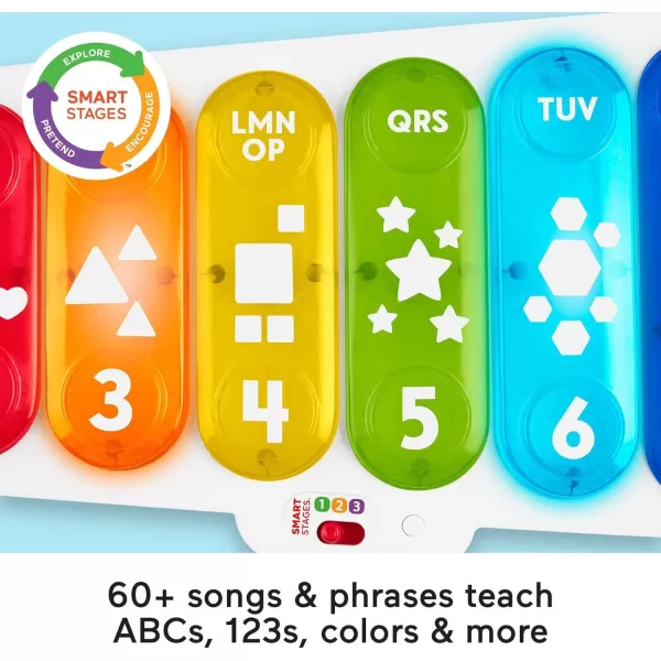 FisherPrice Baby to Toddler Learning Toy Giant LightUp Xylophone PullAlong Musical Activity with Smart Stages for Infants Ages 9 MonthsRetail Packaging