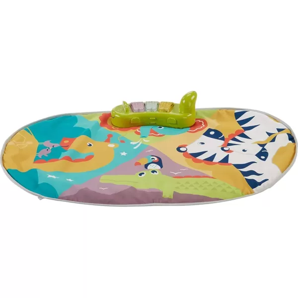 FisherPrice Baby to Toddler Toy 3in1 SittoStand Activity Center with Playmat plus Music Lights and Spiral Ramp