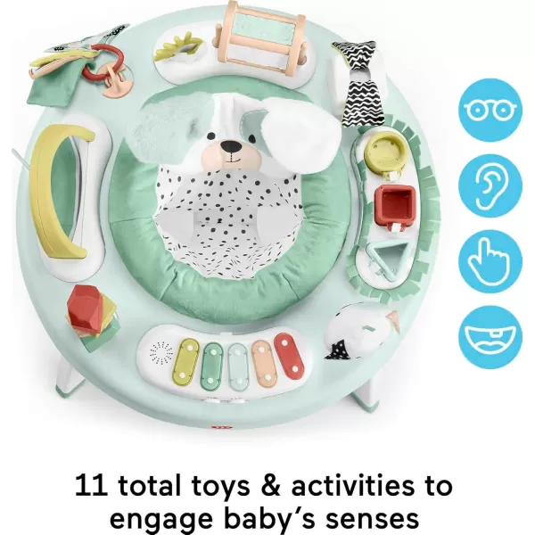 FisherPrice Baby to Toddler Toy 3in1 SnugaPuppy Activity Center and Play Table with Lights Sounds and Developmental Activities