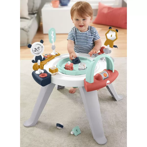 FisherPrice Baby to Toddler Toy 3in1 Spin ampamp Sort Activity Center and Play Table with 10 Activities Happy DotsActivity Center  Baby Chair  Windmill