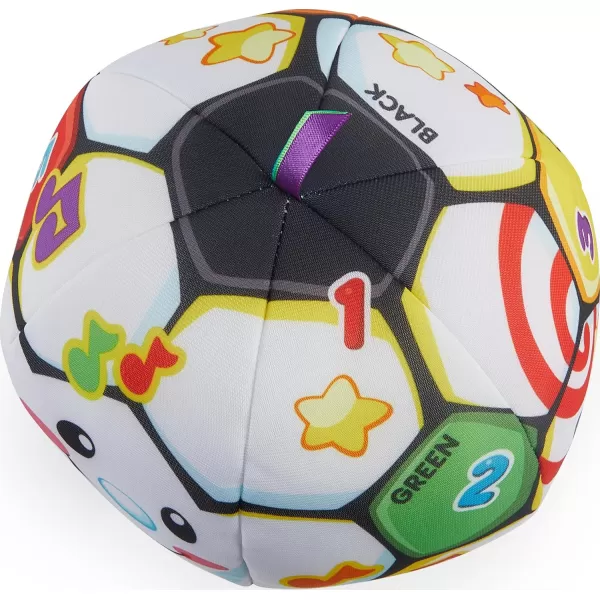 FisherPrice Baby to Toddler Toy Laugh ampamp Learn Singin Soccer Ball Musical Plush with Educational Phrases for Infants Ages 6 Months Amazon ExclusiveEasytoOpen Packaging