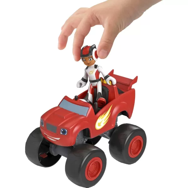 FisherPrice Blaze and The Monster Machines Toy Truck ampamp Figure Set Blaze ampamp AJ Preschool Racing Play Ages 3 YearsToy Truck  Figure Set