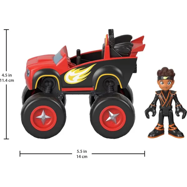 FisherPrice Blaze and The Monster Machines Toy Truck ampamp Figure Set Blaze ampamp AJ Preschool Racing Play Ages 3 YearsToy Truck  Figure Set