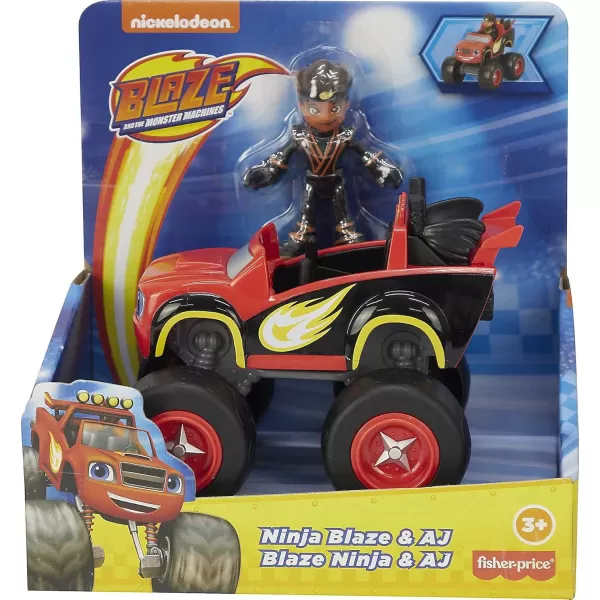 FisherPrice Blaze and The Monster Machines Toy Truck ampamp Figure Set Blaze ampamp AJ Preschool Racing Play Ages 3 YearsToy Truck  Figure Set