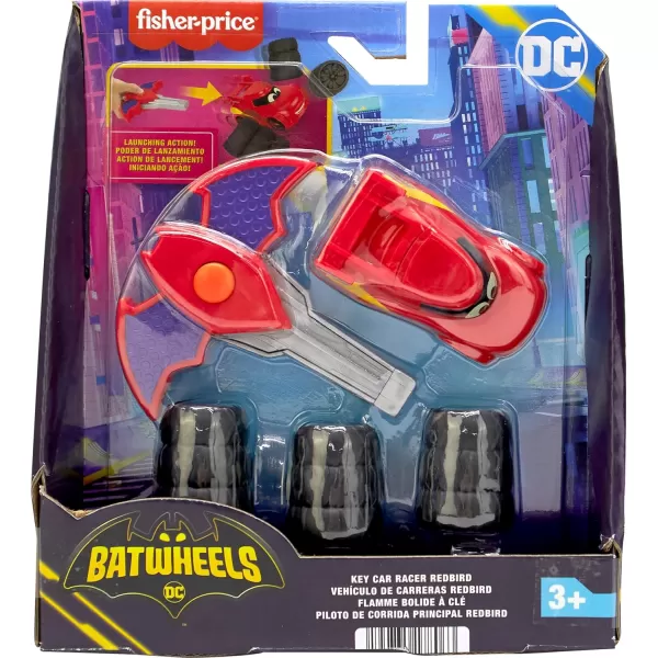 FisherPrice DC Batwheels 155 Scale Toy Car Bam The Batmobile Launching Vehicle with Crash Accessory for Ages 3 YearsRedbird