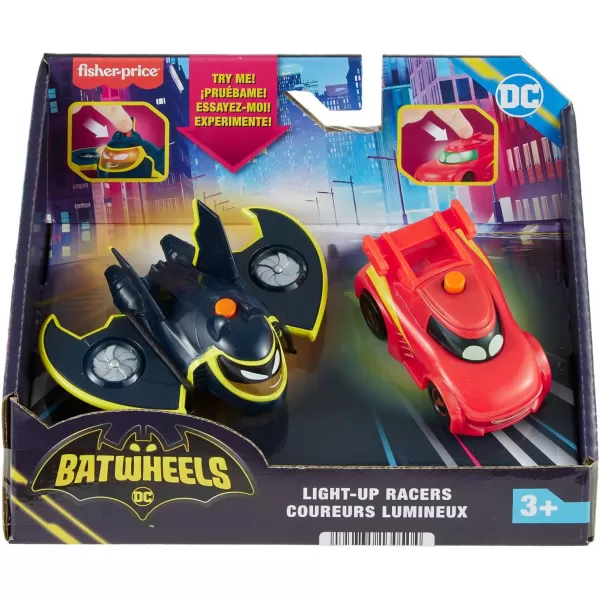 FisherPrice DC Batwheels LightUp 155 Scale Toy Cars 2Pack Redbird and Batwing Preschool Pretend Play Ages 3 Years