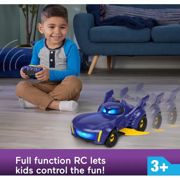 FisherPrice DC Batwheels Remote Control Car Bam The Batmobile Transforming RC Toy with Lights Sounds ampamp Character Phrases for Ages 3 Years