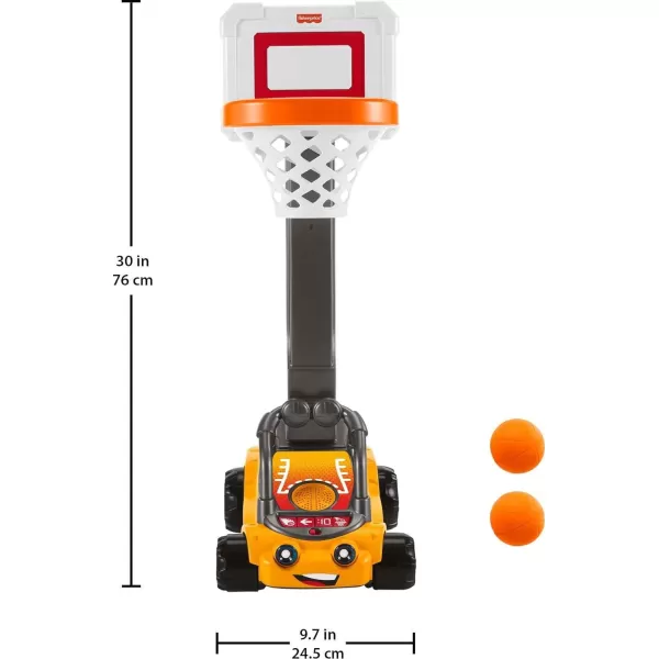 FisherPrice Electronic Basketball Toy BB Hoopster Motorized Hoop with Lights Sounds ampamp Game Play for Preschool Kids Ages 3 YearsSimplified Packaging