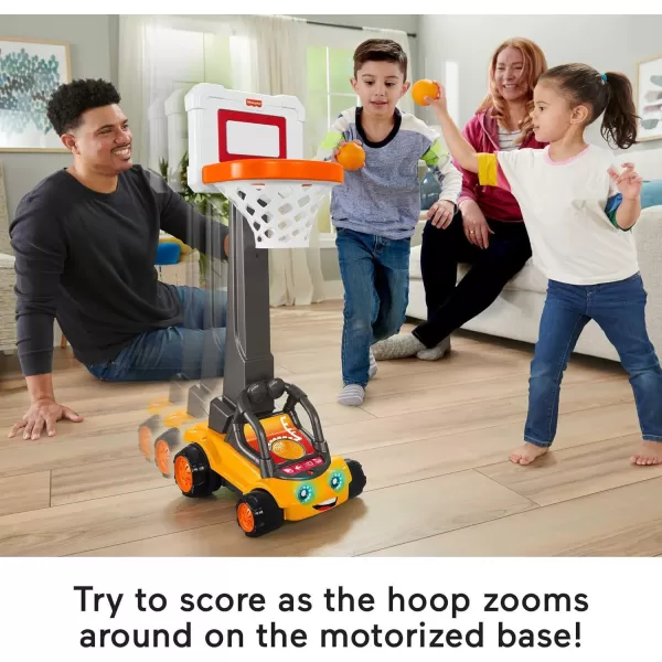 FisherPrice Electronic Basketball Toy BB Hoopster Motorized Hoop with Lights Sounds ampamp Game Play for Preschool Kids Ages 3 YearsSimplified Packaging