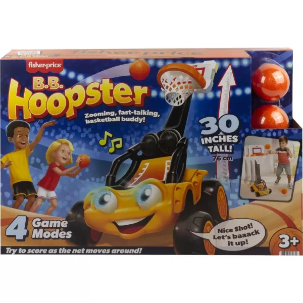 FisherPrice Electronic Basketball Toy BB Hoopster Motorized Hoop with Lights Sounds ampamp Game Play for Preschool Kids Ages 3 YearsStandard