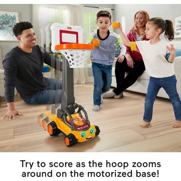 FisherPrice Electronic Basketball Toy BB Hoopster Motorized Hoop with Lights Sounds ampamp Game Play for Preschool Kids Ages 3 YearsStandard