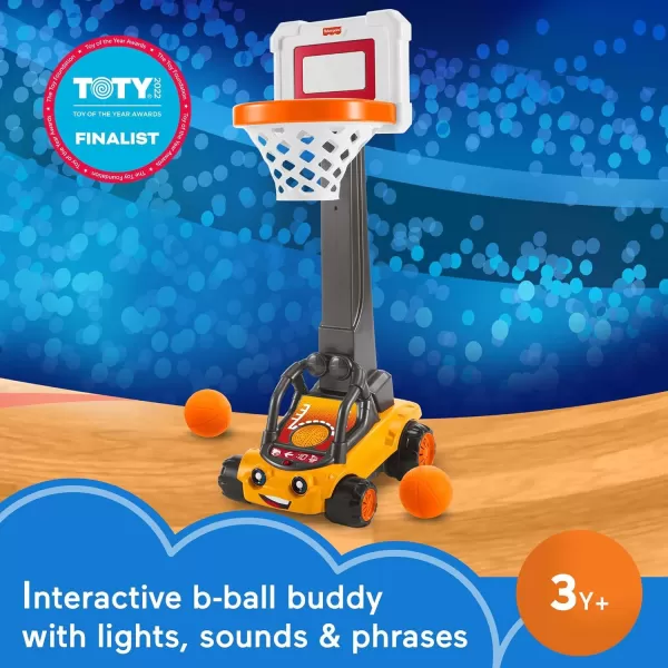 FisherPrice Electronic Basketball Toy BB Hoopster Motorized Hoop with Lights Sounds ampamp Game Play for Preschool Kids Ages 3 YearsStandard