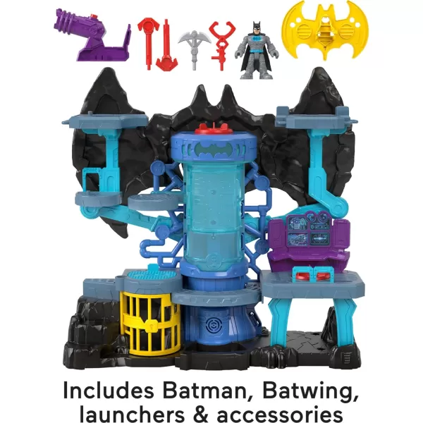 FisherPrice Imaginext DC Super Friends Batman Toy BatTech Batcave Playset with Lights ampamp Sounds for Pretend Play Kids Ages 3 Years