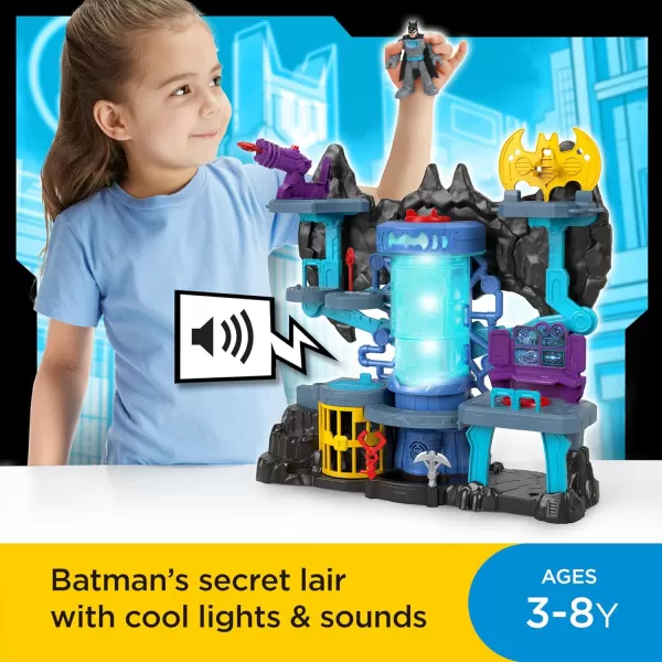 FisherPrice Imaginext DC Super Friends Batman Toy BatTech Batcave Playset with Lights ampamp Sounds for Pretend Play Kids Ages 3 Years