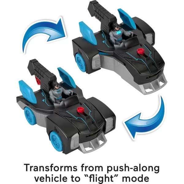 FisherPrice Imaginext DC Super Friends Batman Toy BatTech Batmobile Car ampamp LightUp Figure for Preschool Pretend Play Kids Ages 3 Years