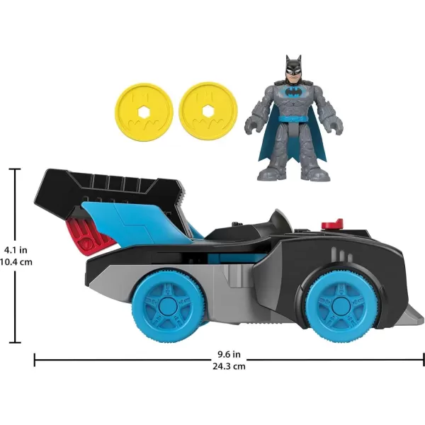 FisherPrice Imaginext DC Super Friends Batman Toy BatTech Batmobile Car ampamp LightUp Figure for Preschool Pretend Play Kids Ages 3 Years