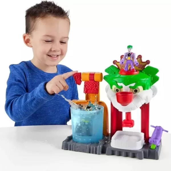 FisherPrice Imaginext DC Super Friends Batman Toy Color Changers The Joker Funhouse Playset for Preschool Pretend Play Kids Ages 3 YearsFunhouse
