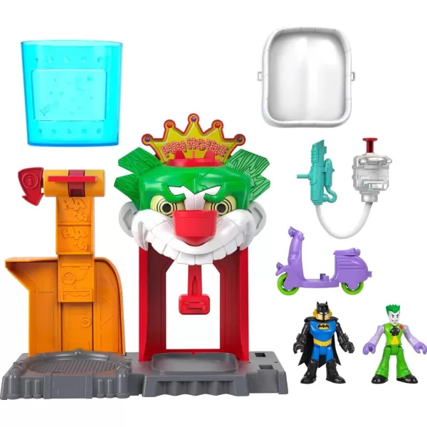 FisherPrice Imaginext DC Super Friends Batman Toy Color Changers The Joker Funhouse Playset for Preschool Pretend Play Kids Ages 3 YearsFunhouse