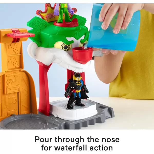 FisherPrice Imaginext DC Super Friends Batman Toy Color Changers The Joker Funhouse Playset for Preschool Pretend Play Kids Ages 3 YearsFunhouse