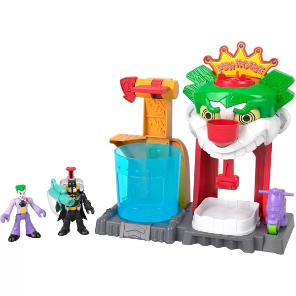 FisherPrice Imaginext DC Super Friends Batman Toy Color Changers The Joker Funhouse Playset for Preschool Pretend Play Kids Ages 3 YearsFunhouse