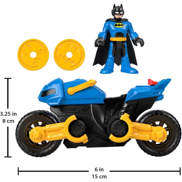 FisherPrice Imaginext DC Super Friends Batman Toy Figure and Transforming Batcycle for Pretend Play Kids Ages 3 Years
