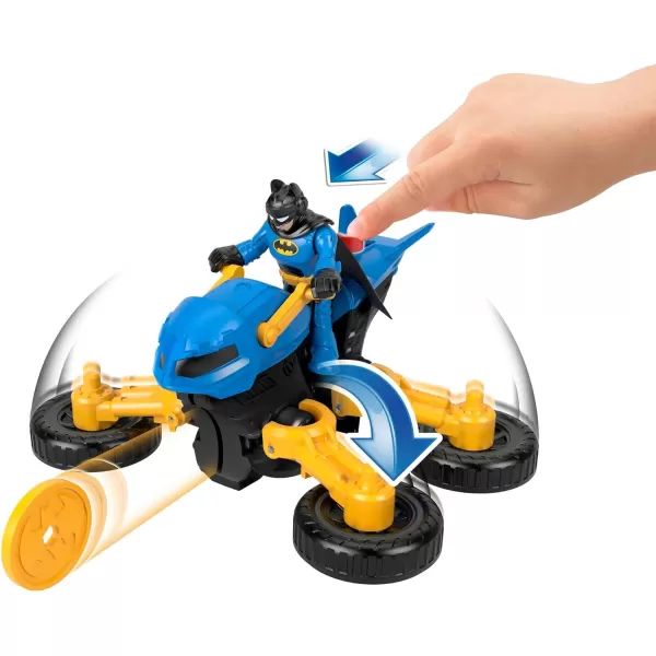 FisherPrice Imaginext DC Super Friends Batman Toy Figure and Transforming Batcycle for Pretend Play Kids Ages 3 Years