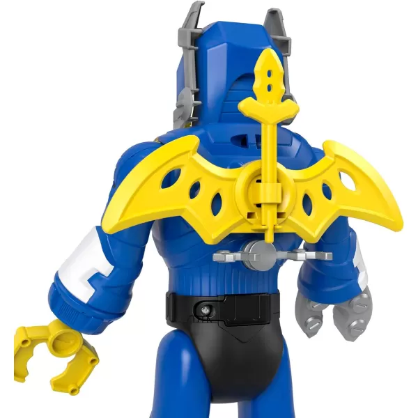 FisherPrice Imaginext DC Super Friends Batman Toy Insider ampamp Exo Suit 12Inch Robot with Lights Sounds ampamp Figure for Ages 3 Years Defender GreyBlue