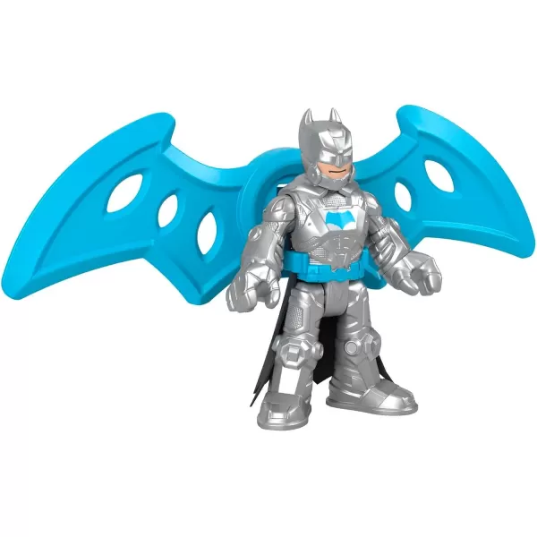 FisherPrice Imaginext DC Super Friends Batman Toy Insider ampamp Exo Suit 12Inch Robot with Lights Sounds ampamp Figure for Ages 3 Years Defender GreyGrey