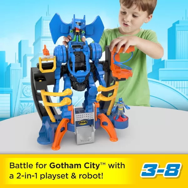 FisherPrice Imaginext DC Super Friends Batman Toy Robo Command Center Playset ampamp Figures Detachable 10inch Robot for Kids Ages 3 Years